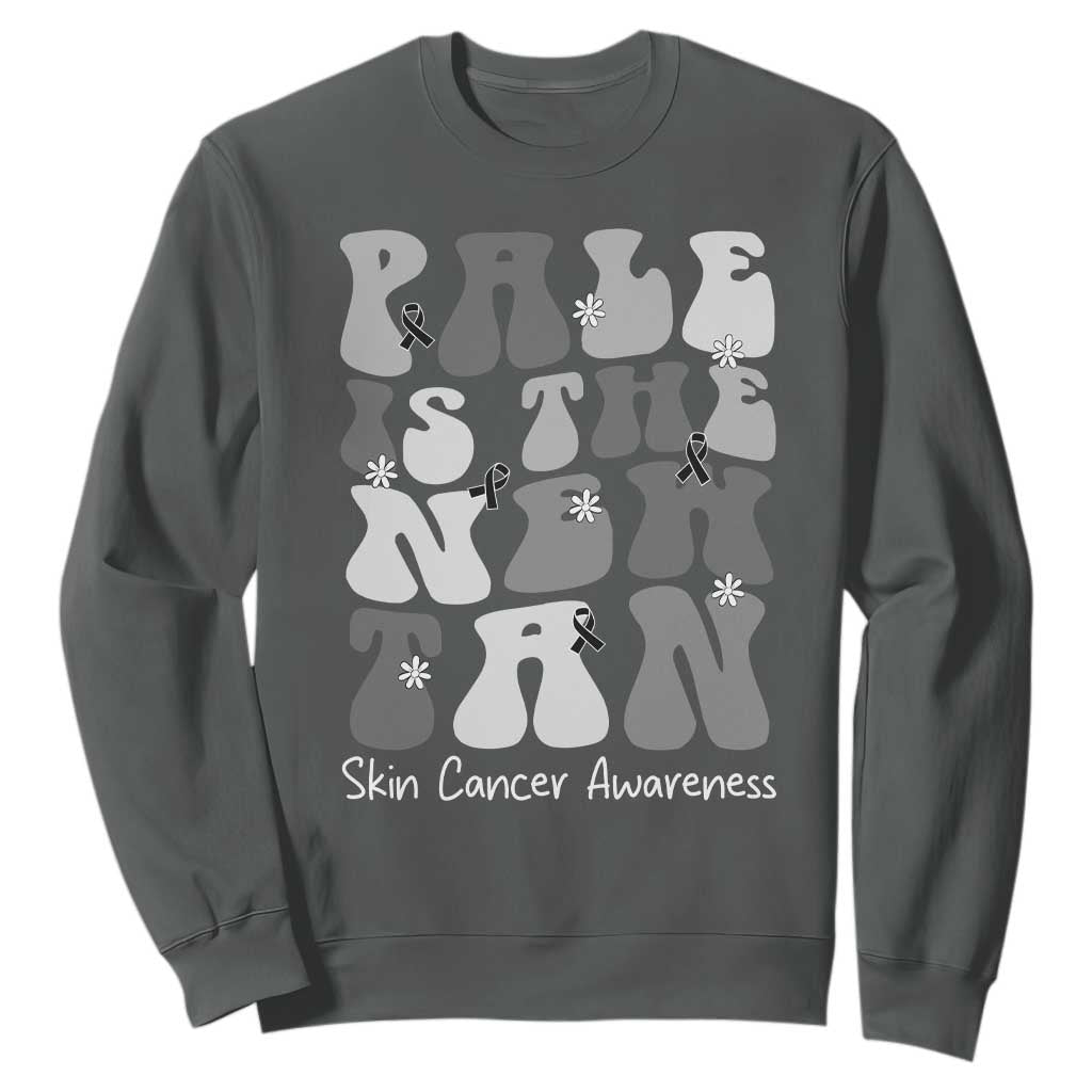 Skin Cancer Warrior Sweatshirt Pale Is The New Tan