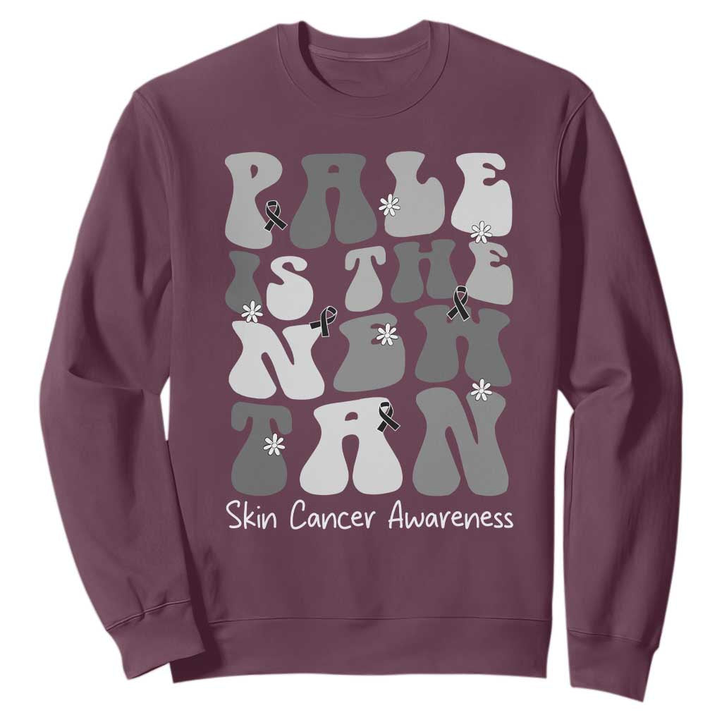 Skin Cancer Warrior Sweatshirt Pale Is The New Tan