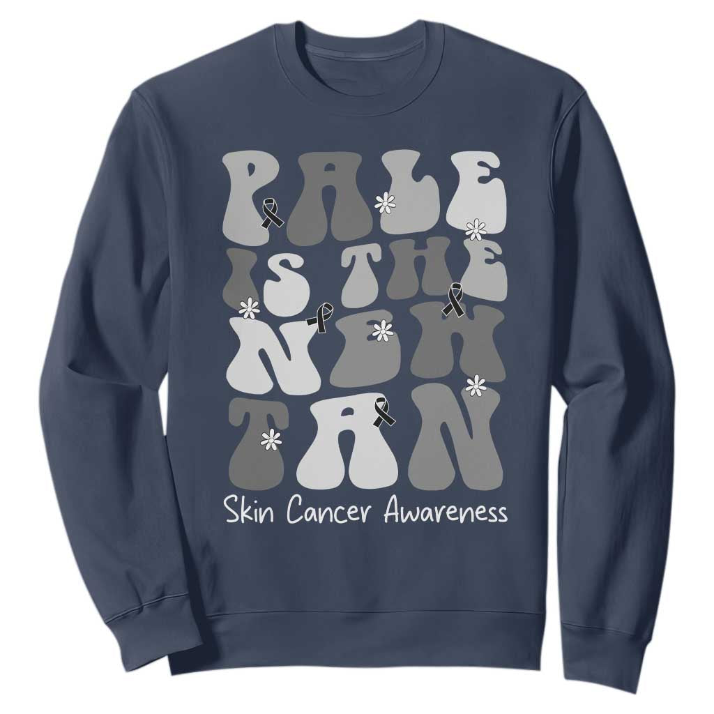 Skin Cancer Warrior Sweatshirt Pale Is The New Tan