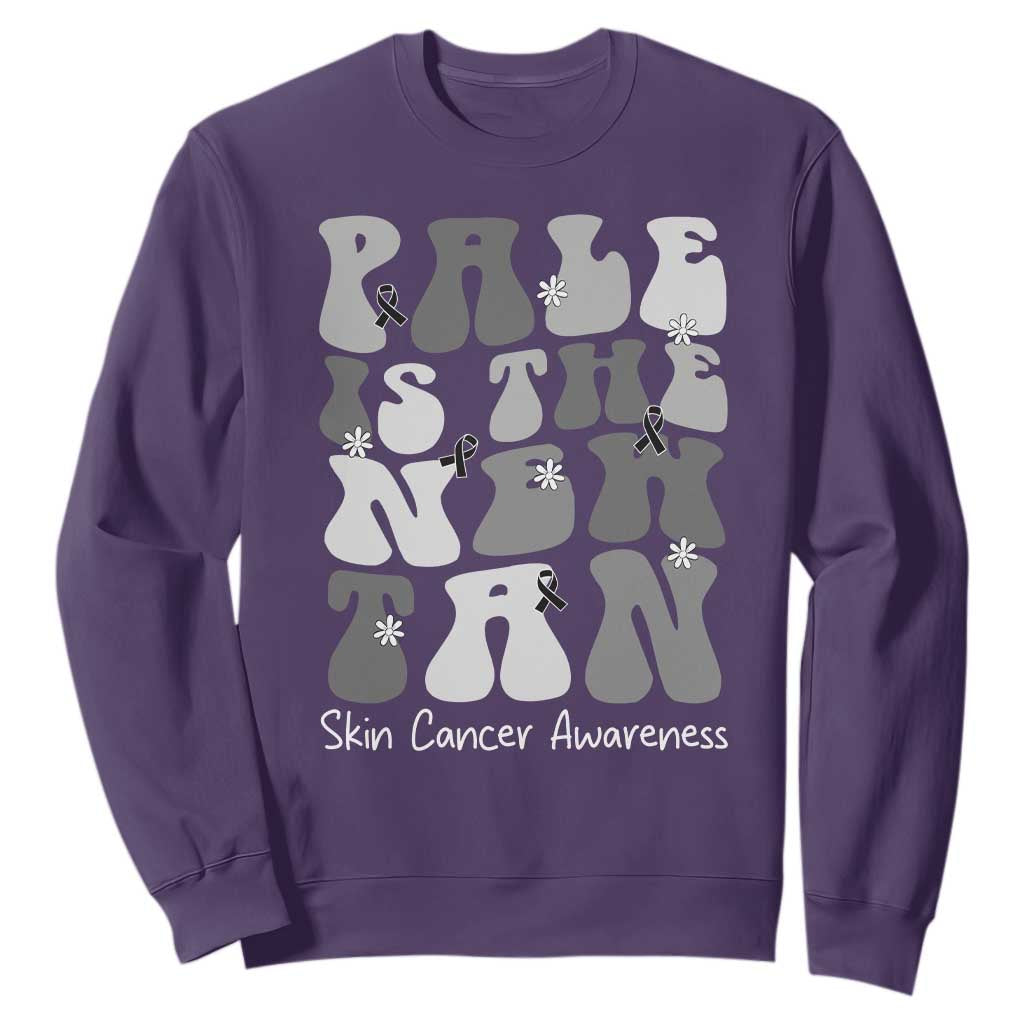 Skin Cancer Warrior Sweatshirt Pale Is The New Tan