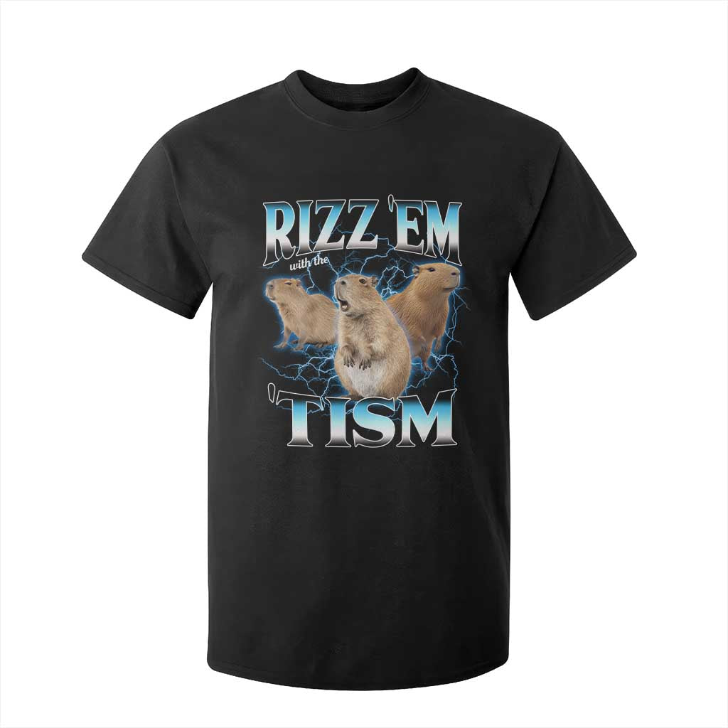 Autism Capybara T Shirt For Kid Funny Rizz Em With The Tism