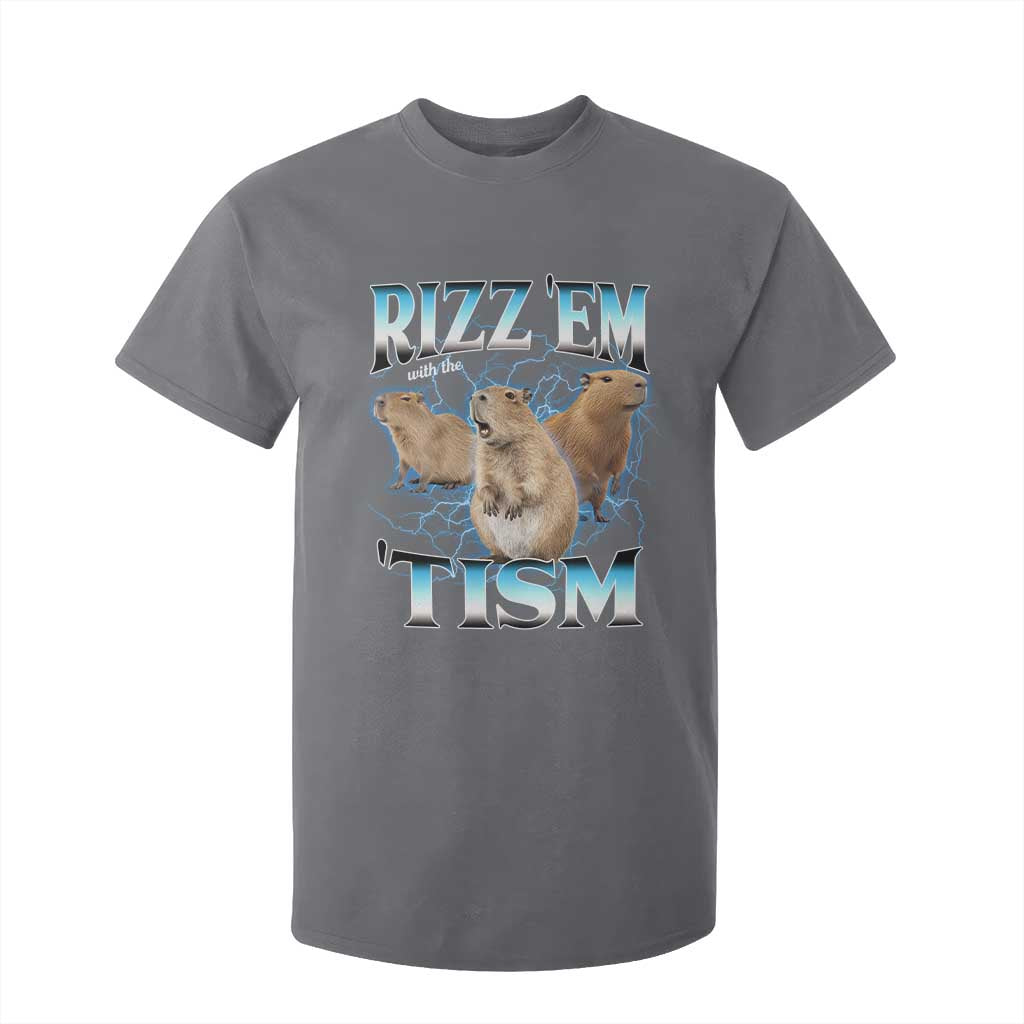 Autism Capybara T Shirt For Kid Funny Rizz Em With The Tism