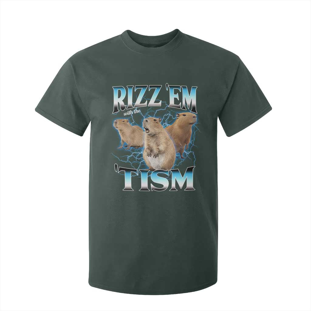 Autism Capybara T Shirt For Kid Funny Rizz Em With The Tism