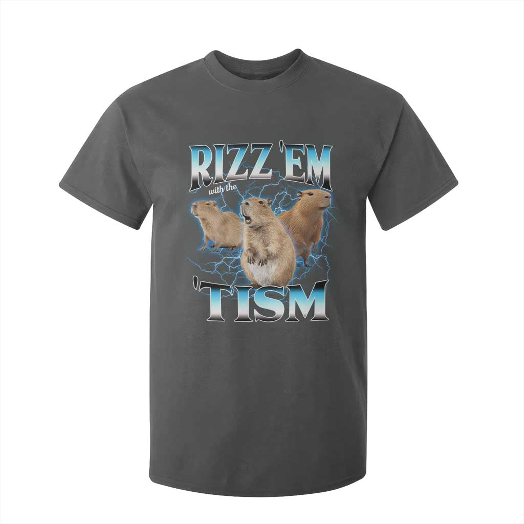 Autism Capybara T Shirt For Kid Funny Rizz Em With The Tism
