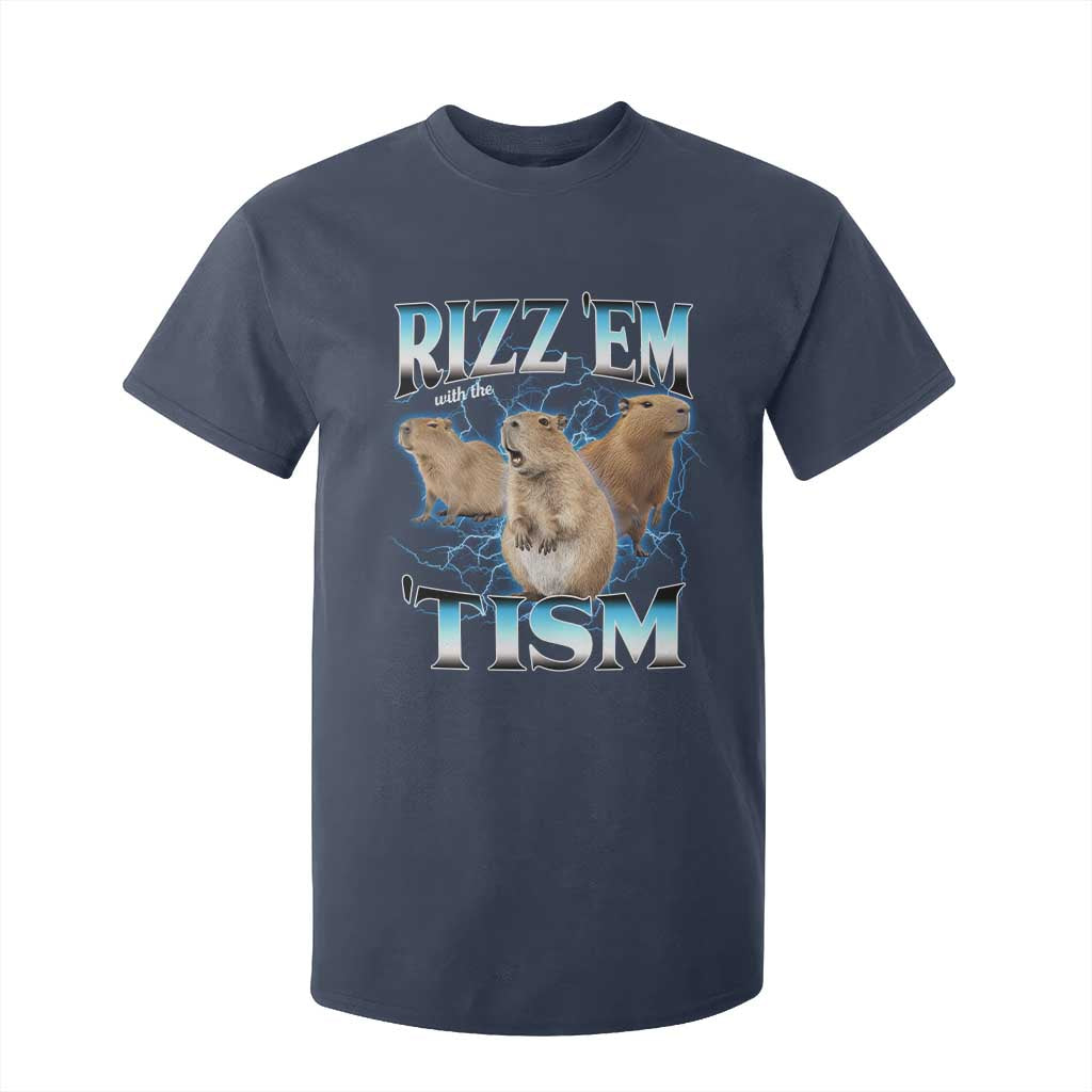 Autism Capybara T Shirt For Kid Funny Rizz Em With The Tism