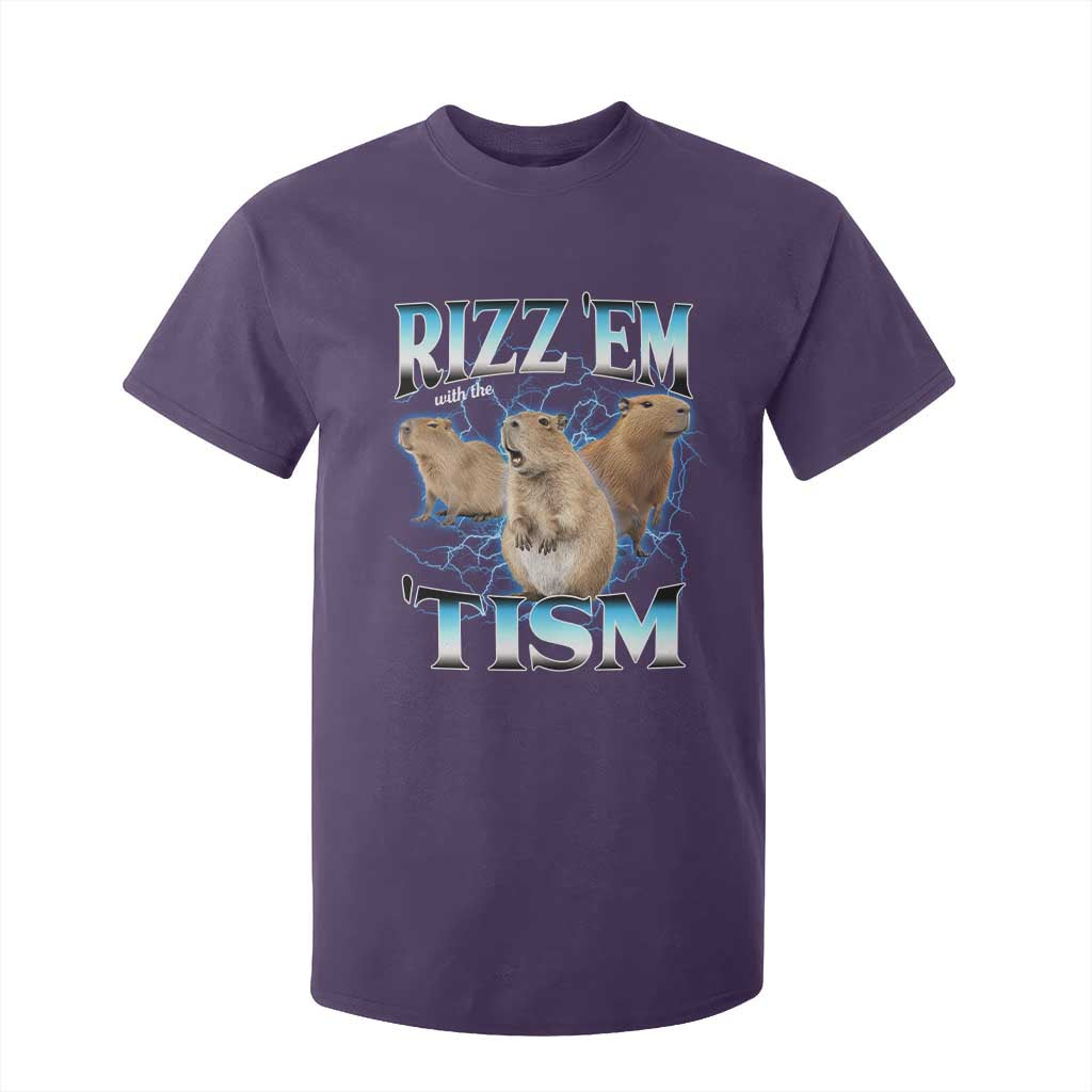 Autism Capybara T Shirt For Kid Funny Rizz Em With The Tism