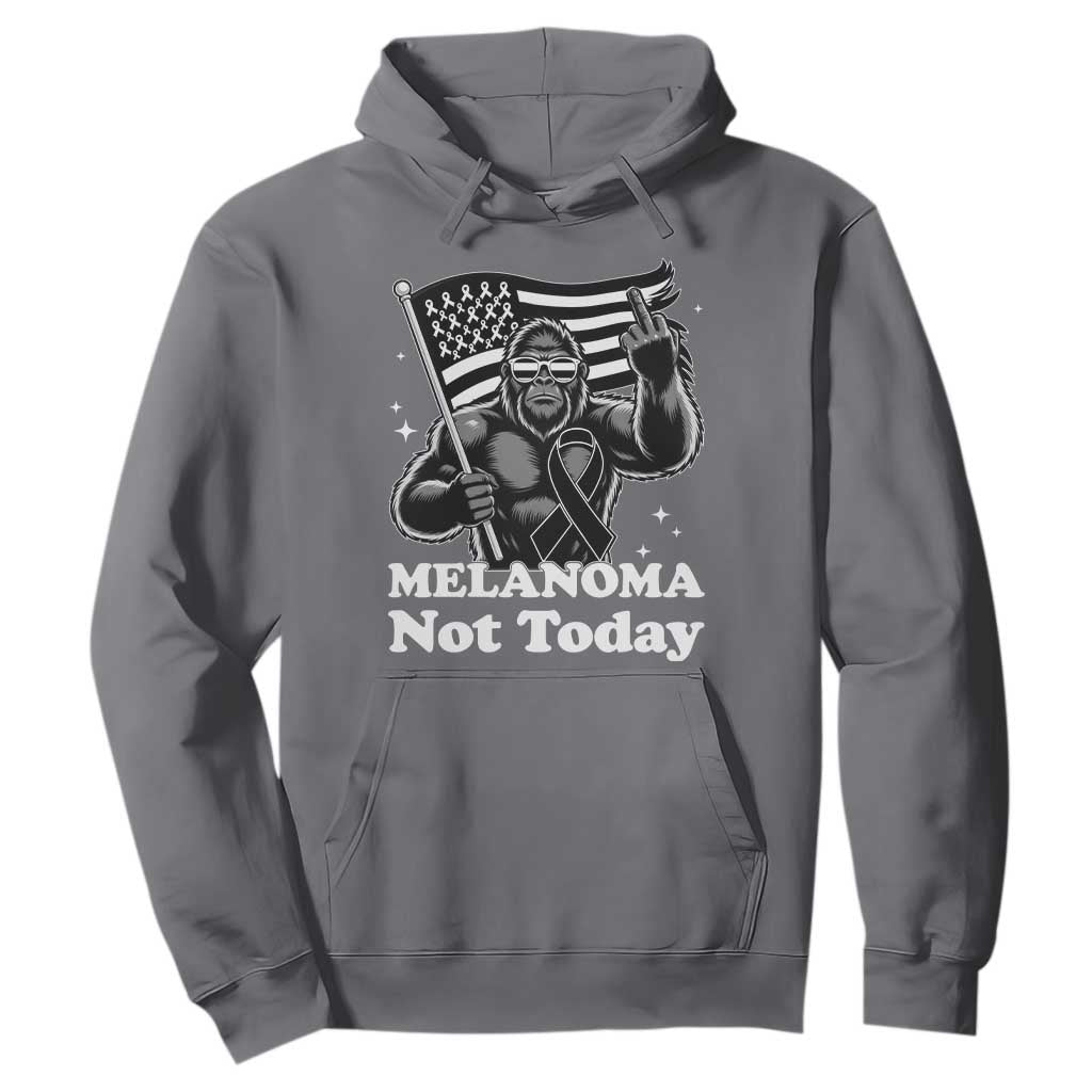 Bigfoot Black Ribbon Hoodie Not Today Melanoma