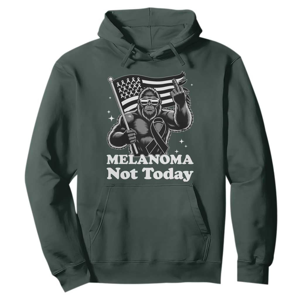 Bigfoot Black Ribbon Hoodie Not Today Melanoma