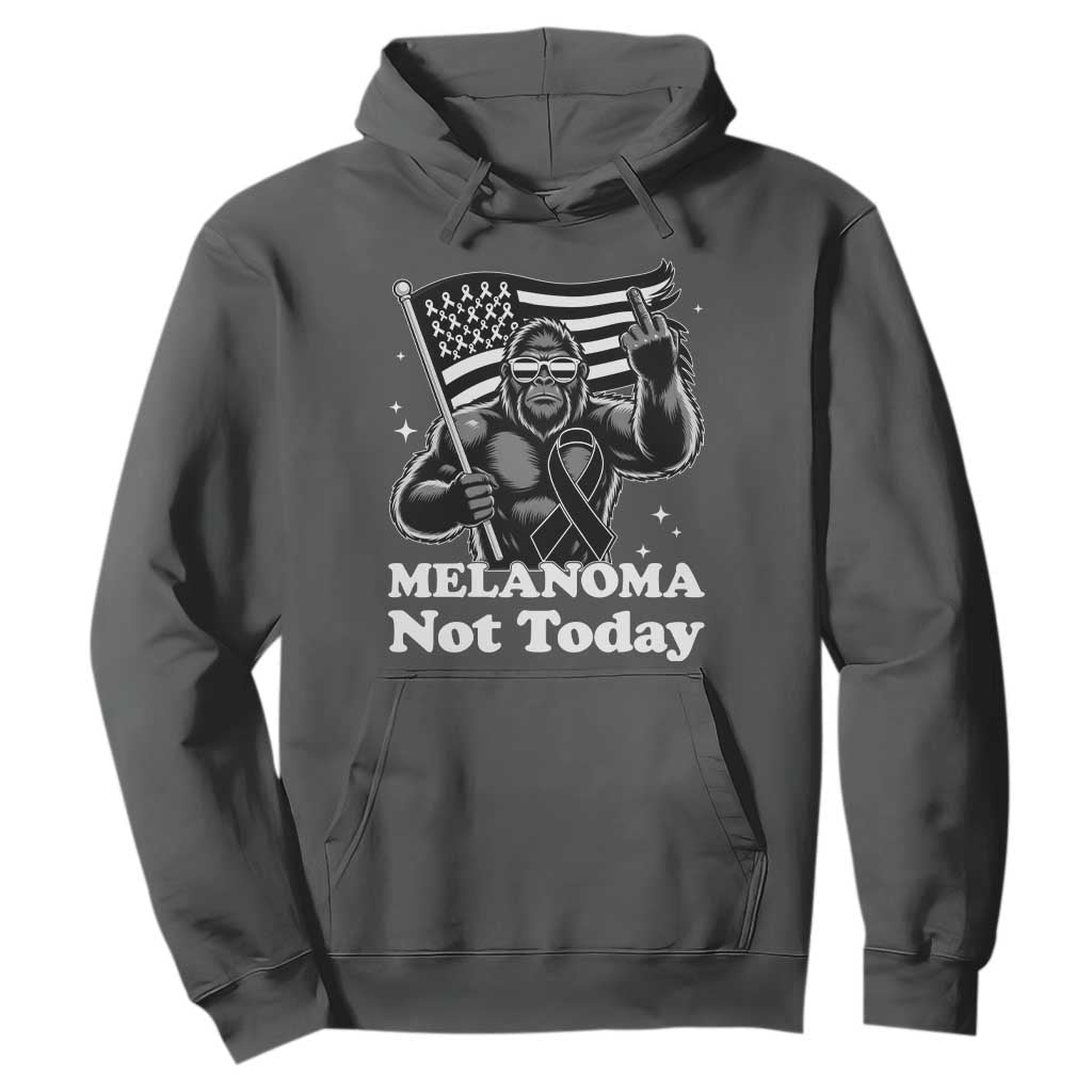 Bigfoot Black Ribbon Hoodie Not Today Melanoma