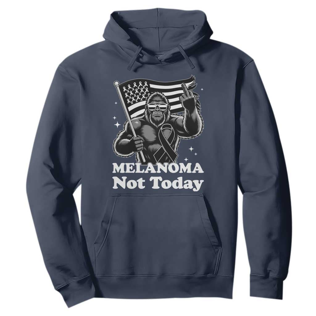 Bigfoot Black Ribbon Hoodie Not Today Melanoma