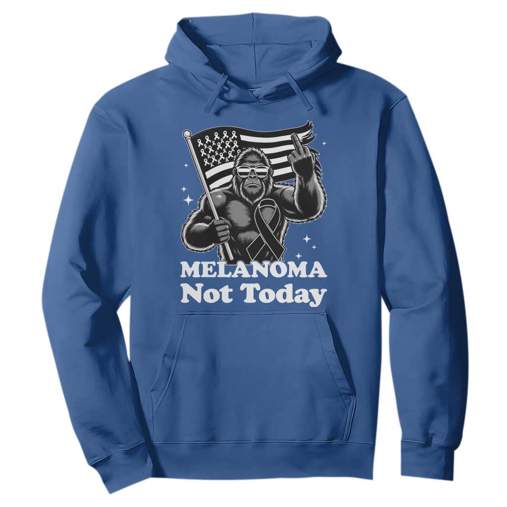 Bigfoot Black Ribbon Hoodie Not Today Melanoma