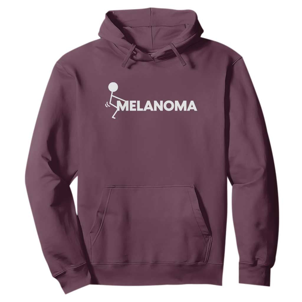 Fuck Melanoma Hoodie Funny Stick Figure Warrior