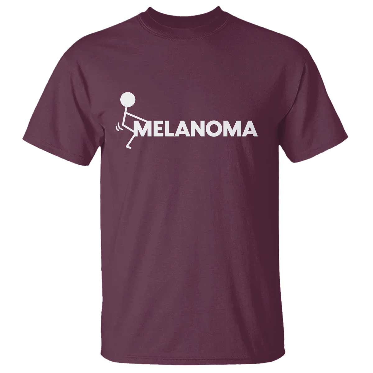 Fuck Melanoma T Shirt Funny Stick Figure Warrior