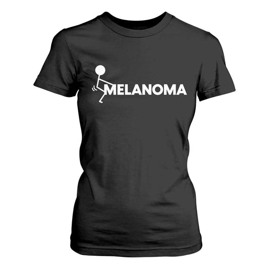 Fuck Melanoma T Shirt For Women Funny Stick Figure Warrior