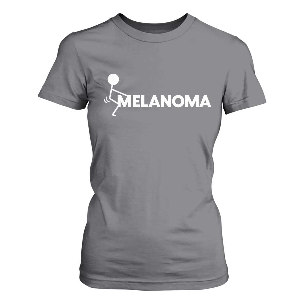 Fuck Melanoma T Shirt For Women Funny Stick Figure Warrior