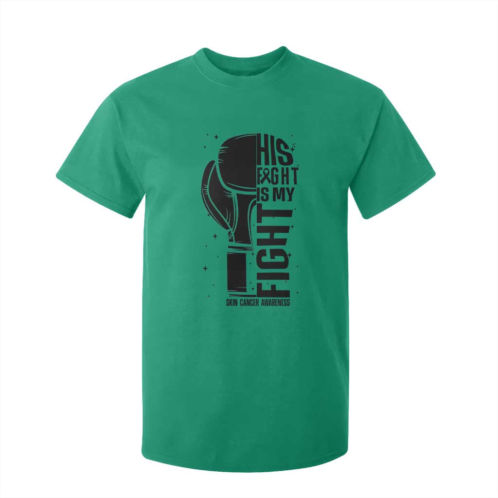 Skin Cancer Warrior Boxing Gift T Shirt For Kid His Fight My Fight