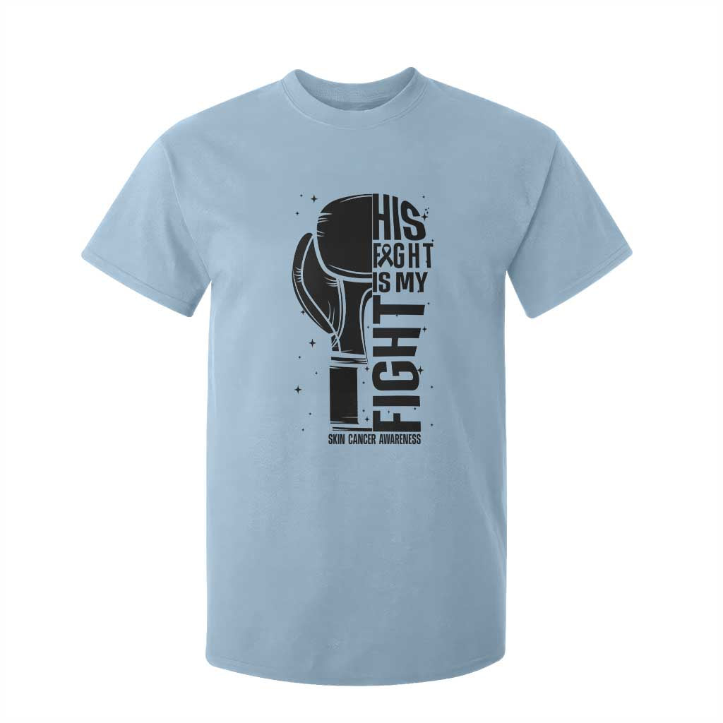 Skin Cancer Warrior Boxing Gift T Shirt For Kid His Fight My Fight