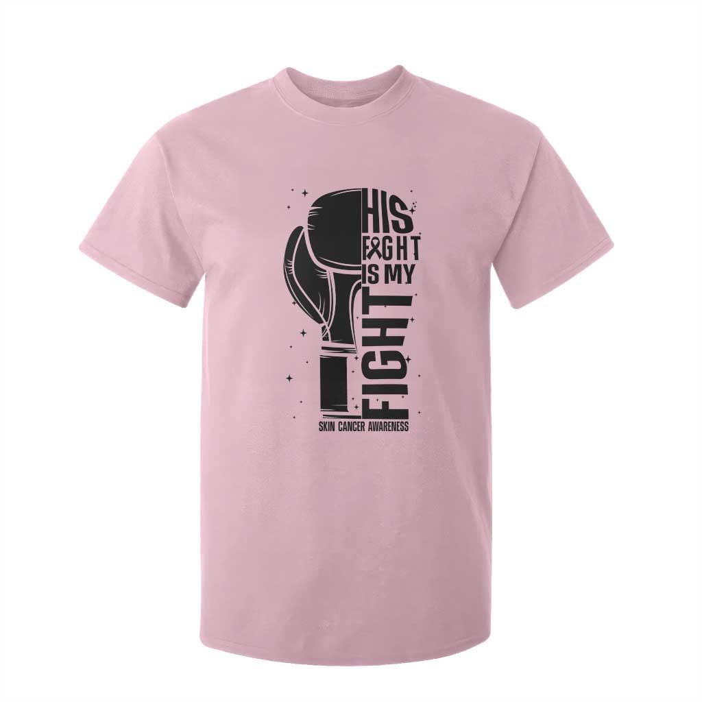 Skin Cancer Warrior Boxing Gift T Shirt For Kid His Fight My Fight