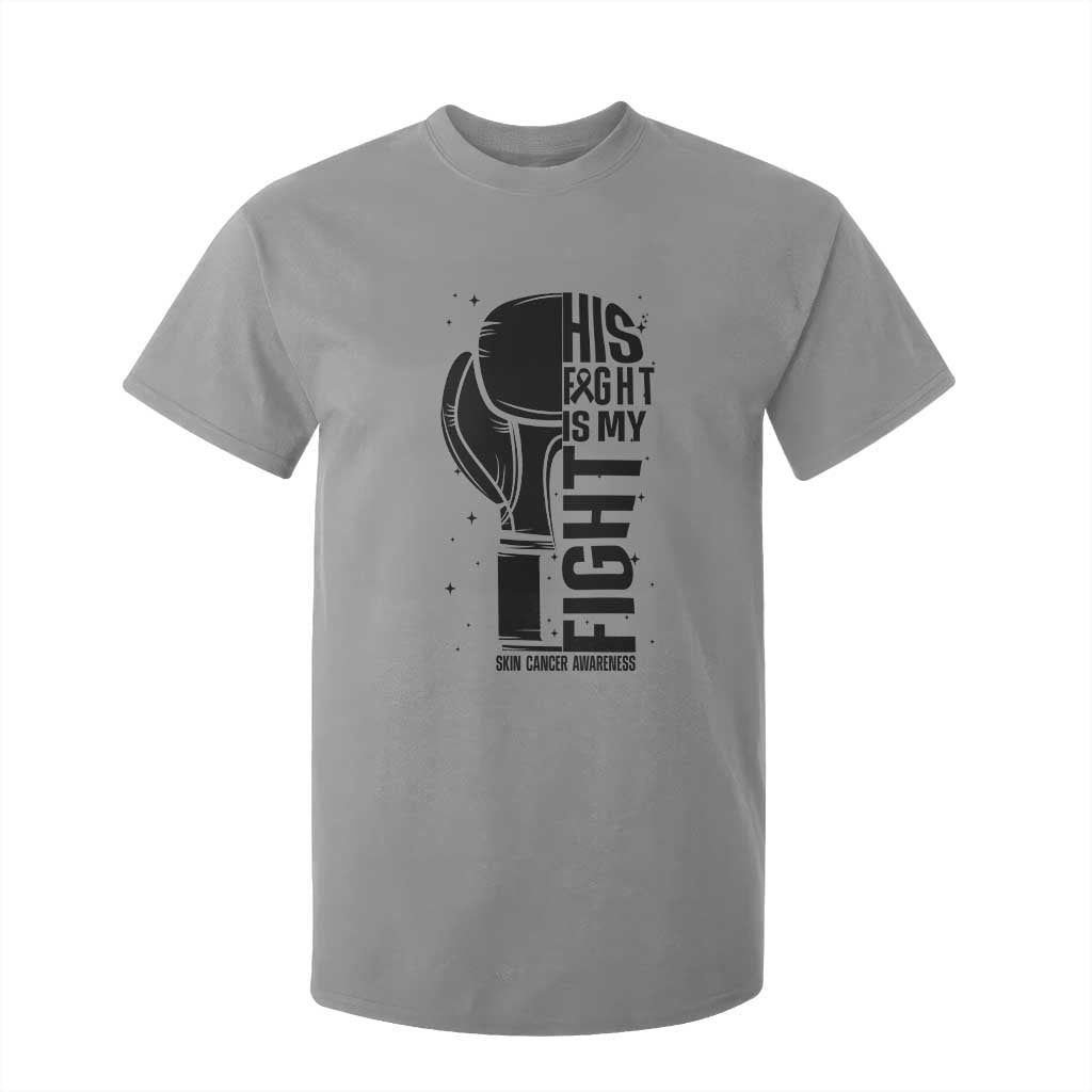 Skin Cancer Warrior Boxing Gift T Shirt For Kid His Fight My Fight