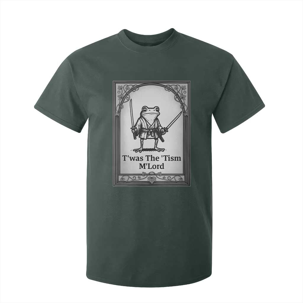 T’was The Tism M’Lord T Shirt For Kid Funny Medieval Knight Frog Gift