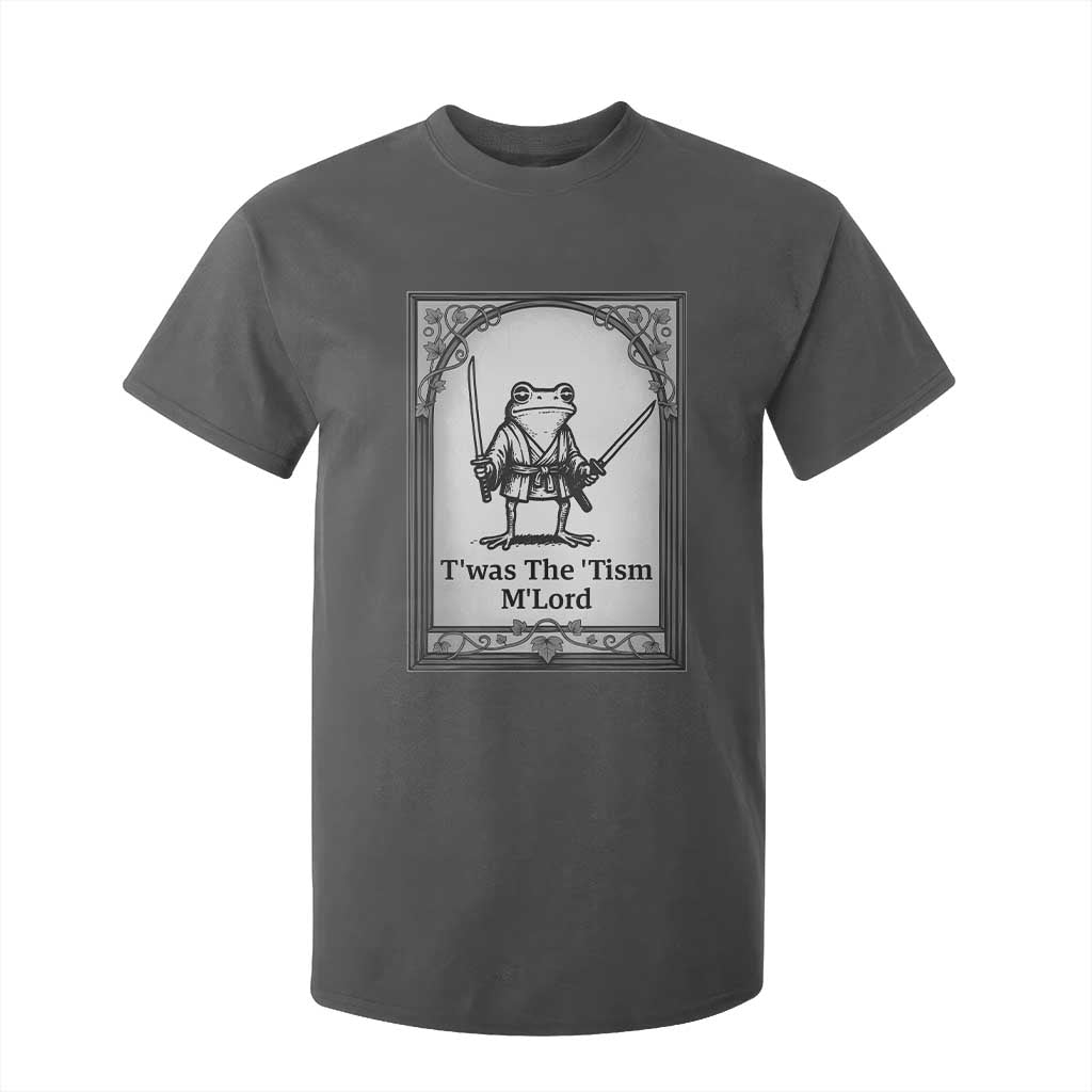 T’was The Tism M’Lord T Shirt For Kid Funny Medieval Knight Frog Gift
