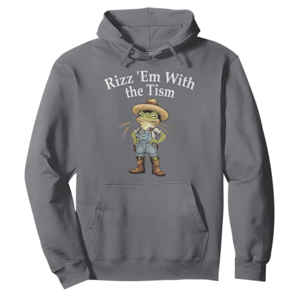 Autism Frog Hoodie Funny Rizz Em With The Tism