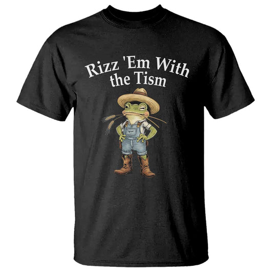 Autism Frog T Shirt Funny Rizz Em With The Tism