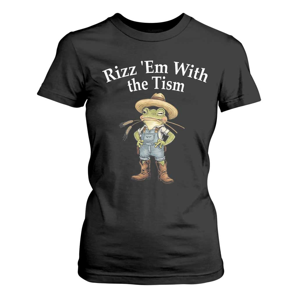 Autism Frog T Shirt For Women Funny Rizz Em With The Tism