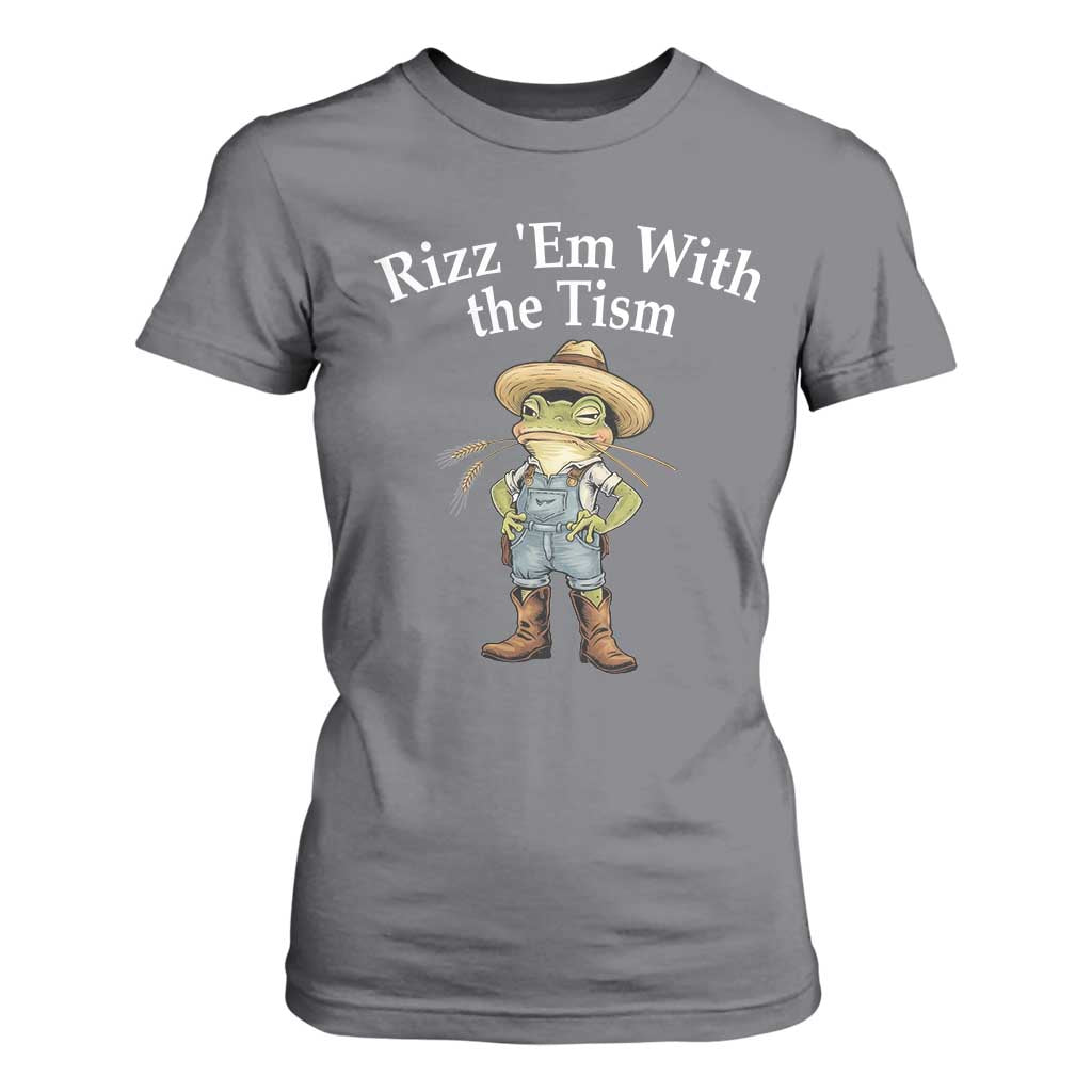 Autism Frog T Shirt For Women Funny Rizz Em With The Tism