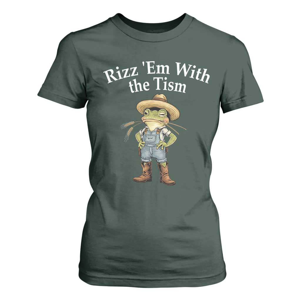 Autism Frog T Shirt For Women Funny Rizz Em With The Tism