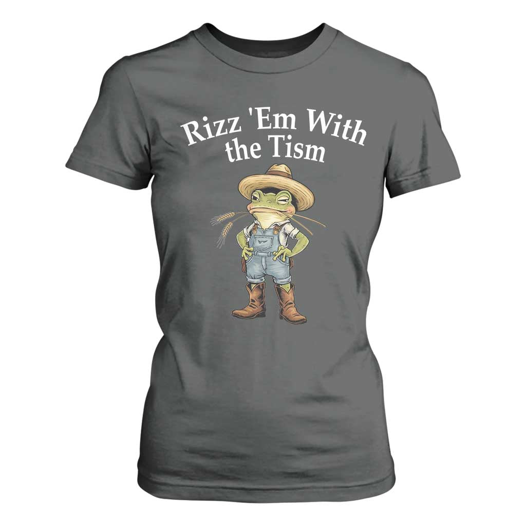 Autism Frog T Shirt For Women Funny Rizz Em With The Tism