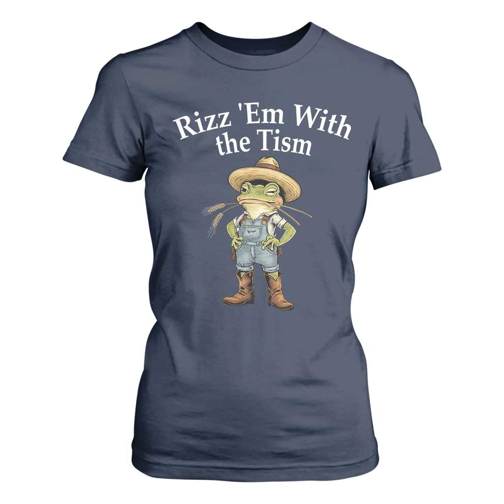 Autism Frog T Shirt For Women Funny Rizz Em With The Tism