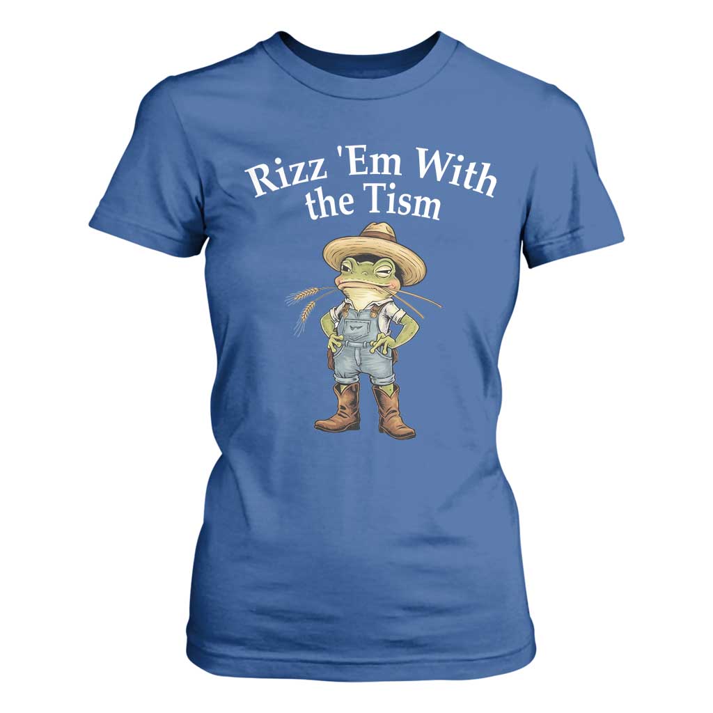 Autism Frog T Shirt For Women Funny Rizz Em With The Tism