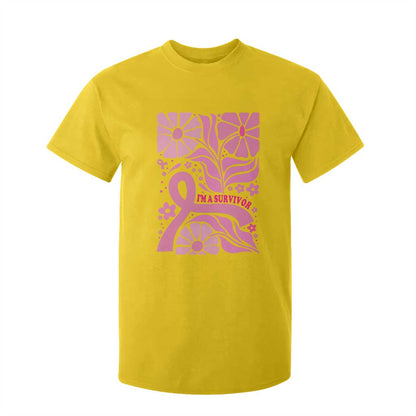 Boho Floral Breast Cancer Survivor T Shirt For Kid Pink Ribbon Strength
