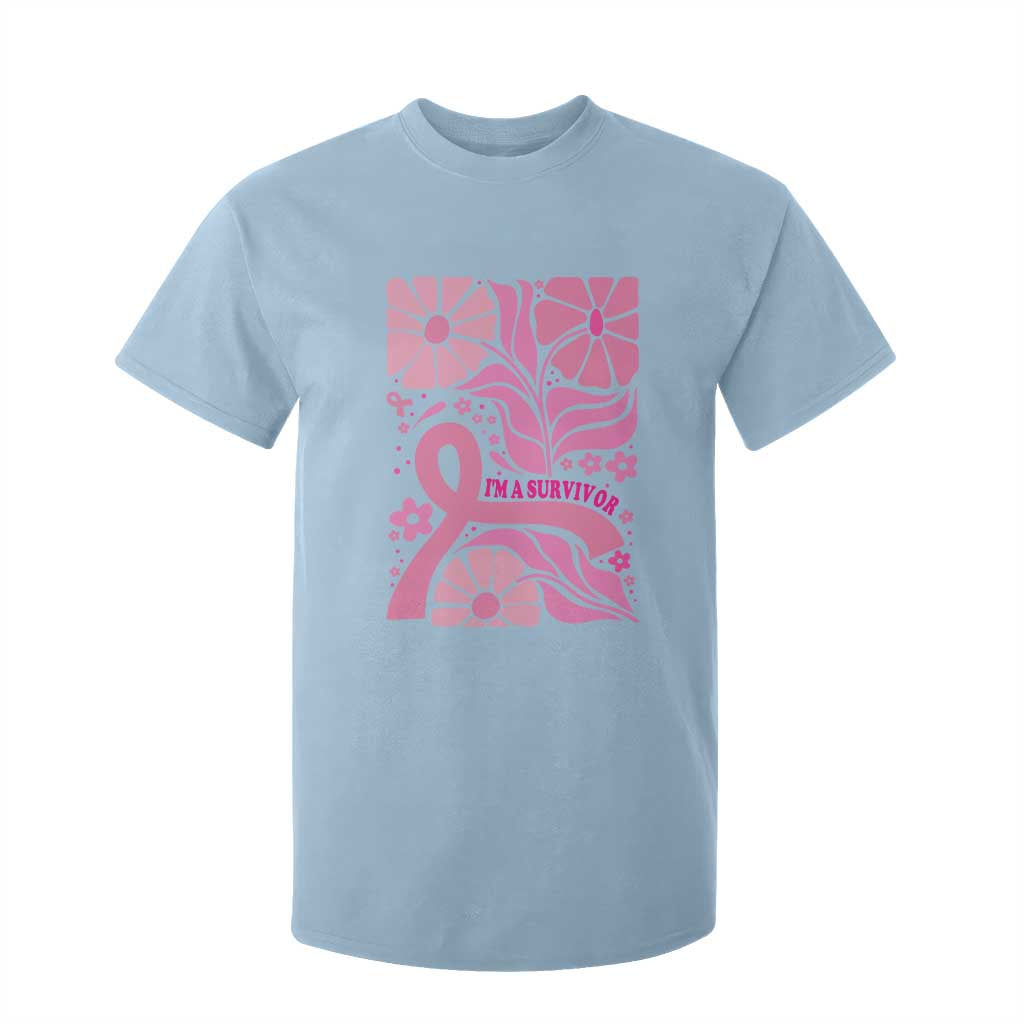 Boho Floral Breast Cancer Survivor T Shirt For Kid Pink Ribbon Strength