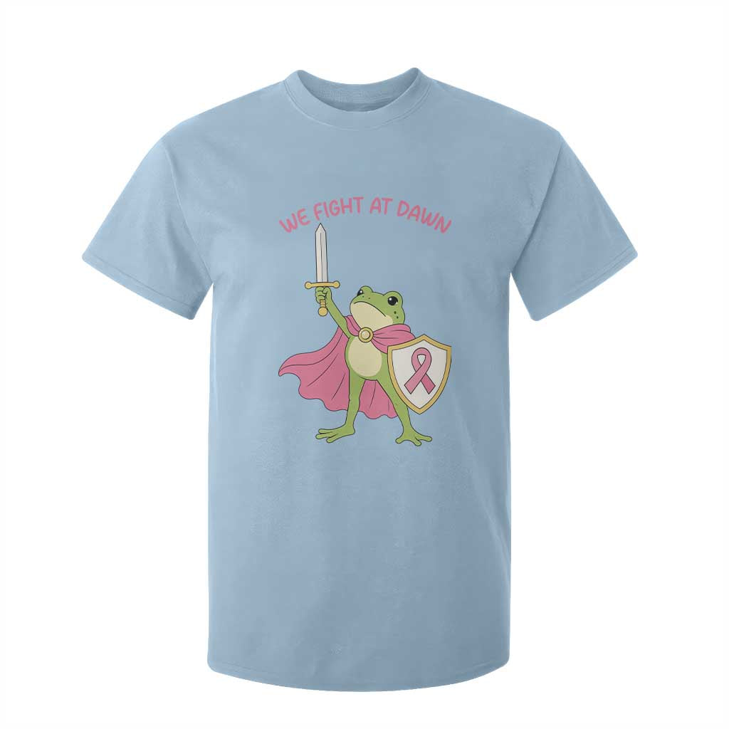 Funny Breast Cancer Warrior Frog T Shirt For Kid We Fight At Dawn