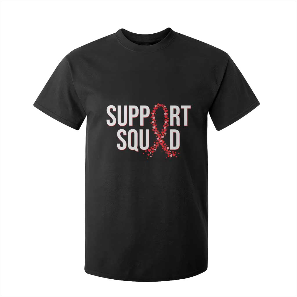 HIV AIDS Support Fighter T Shirt For Kid Support Squad Gift