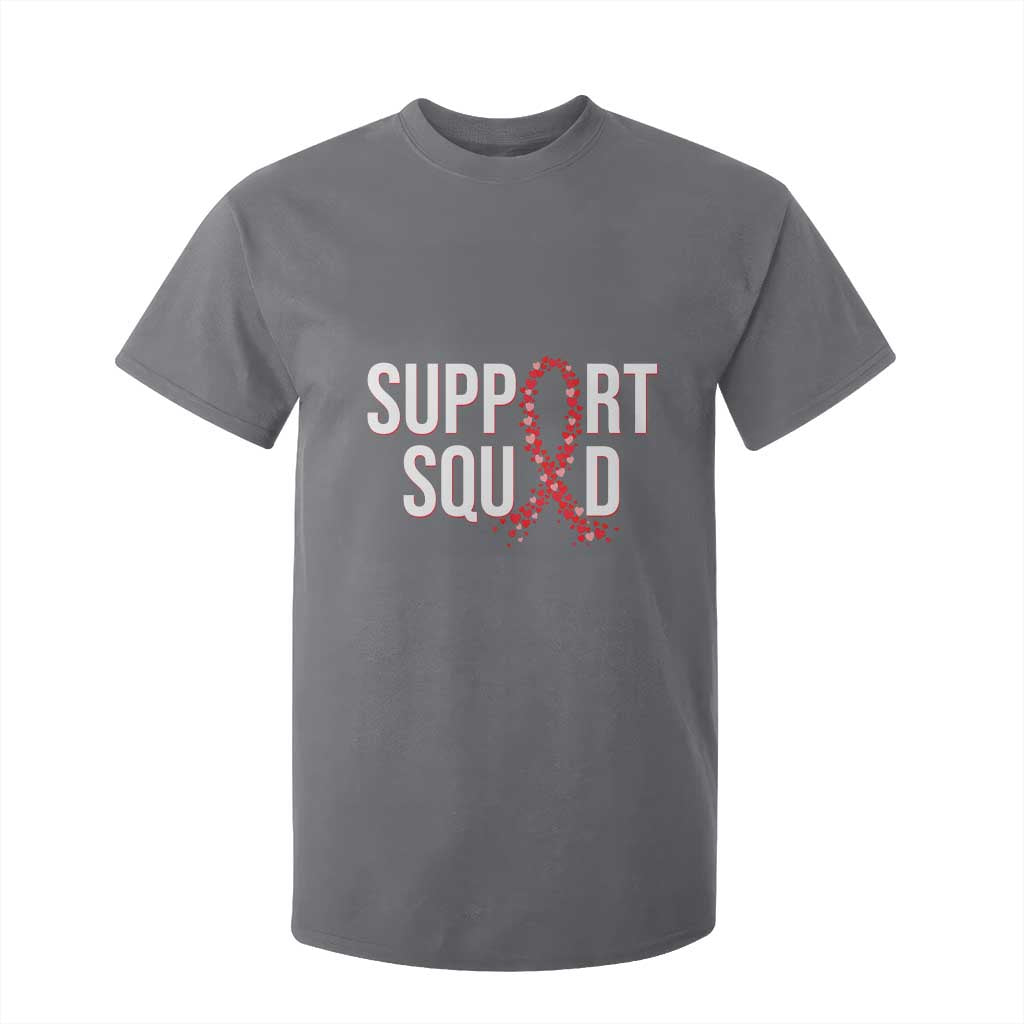 HIV AIDS Support Fighter T Shirt For Kid Support Squad Gift