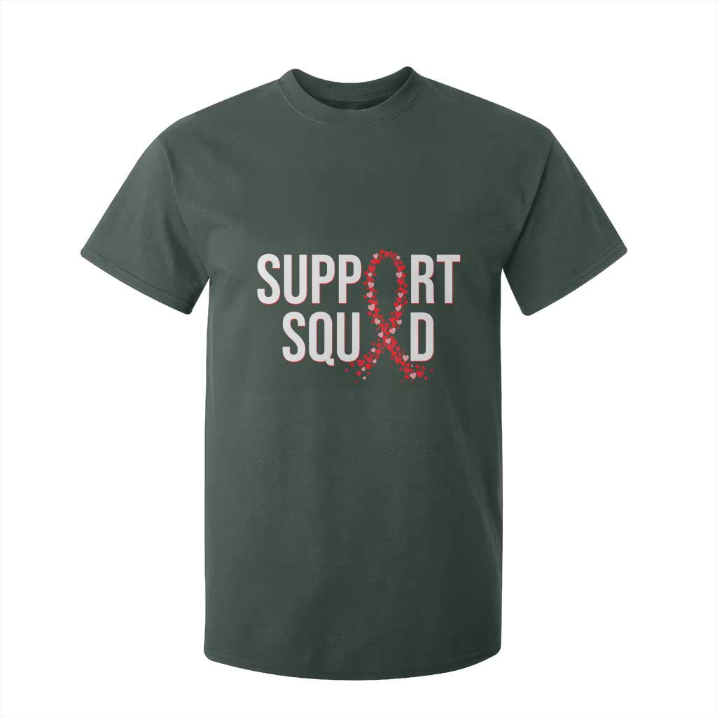 HIV AIDS Support Fighter T Shirt For Kid Support Squad Gift