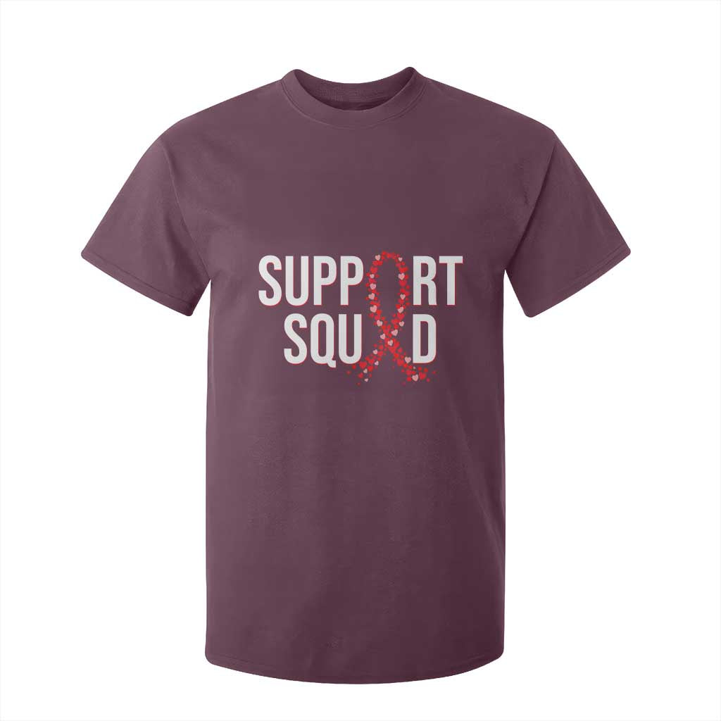 HIV AIDS Support Fighter T Shirt For Kid Support Squad Gift