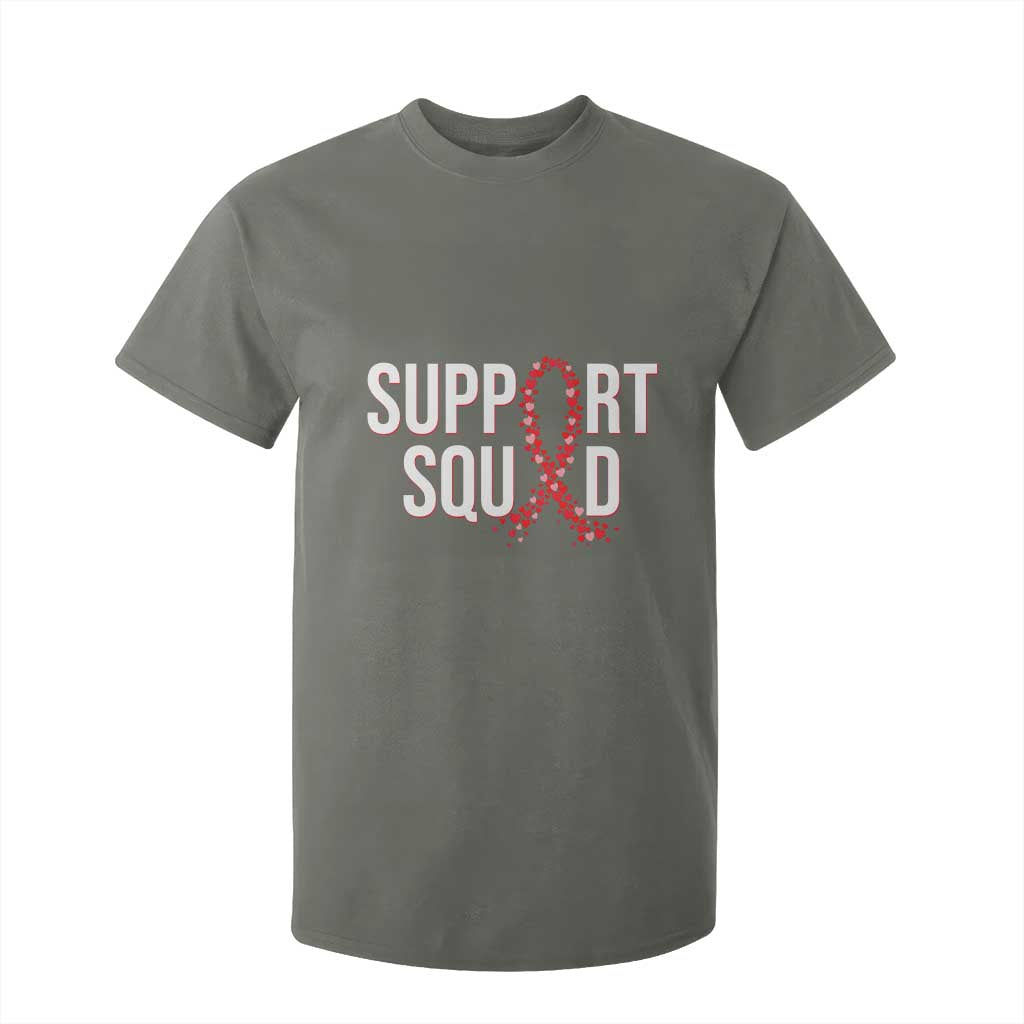 HIV AIDS Support Fighter T Shirt For Kid Support Squad Gift