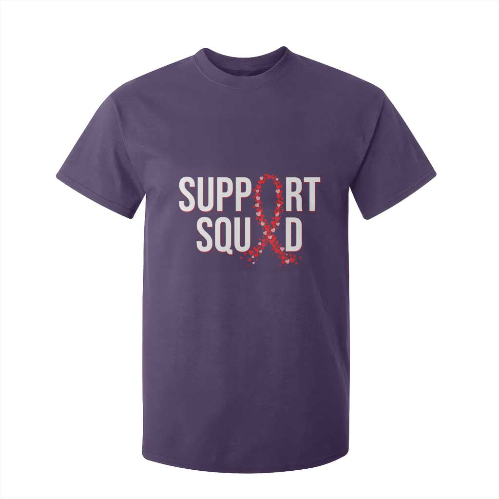 HIV AIDS Support Fighter T Shirt For Kid Support Squad Gift