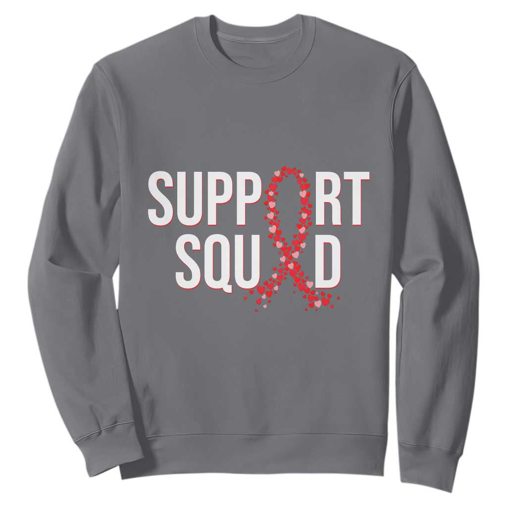 HIV AIDS Support Fighter Sweatshirt Support Squad Gift