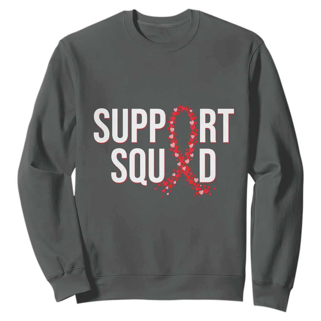 HIV AIDS Support Fighter Sweatshirt Support Squad Gift
