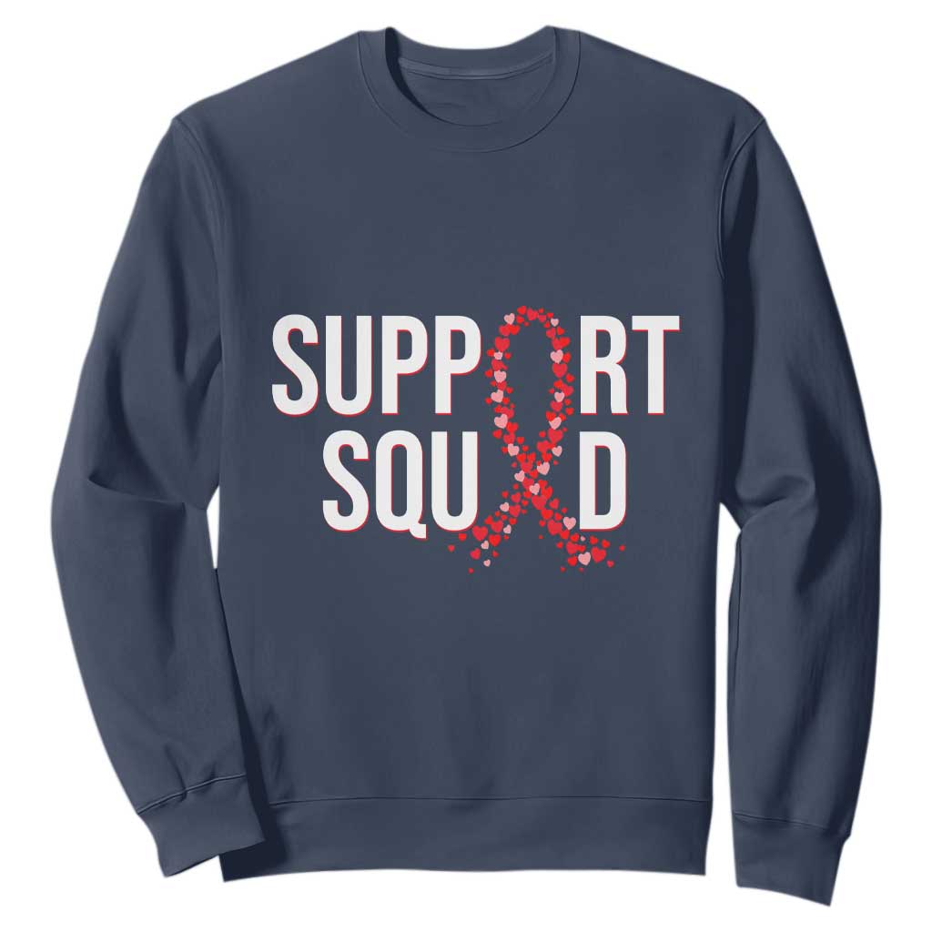 HIV AIDS Support Fighter Sweatshirt Support Squad Gift