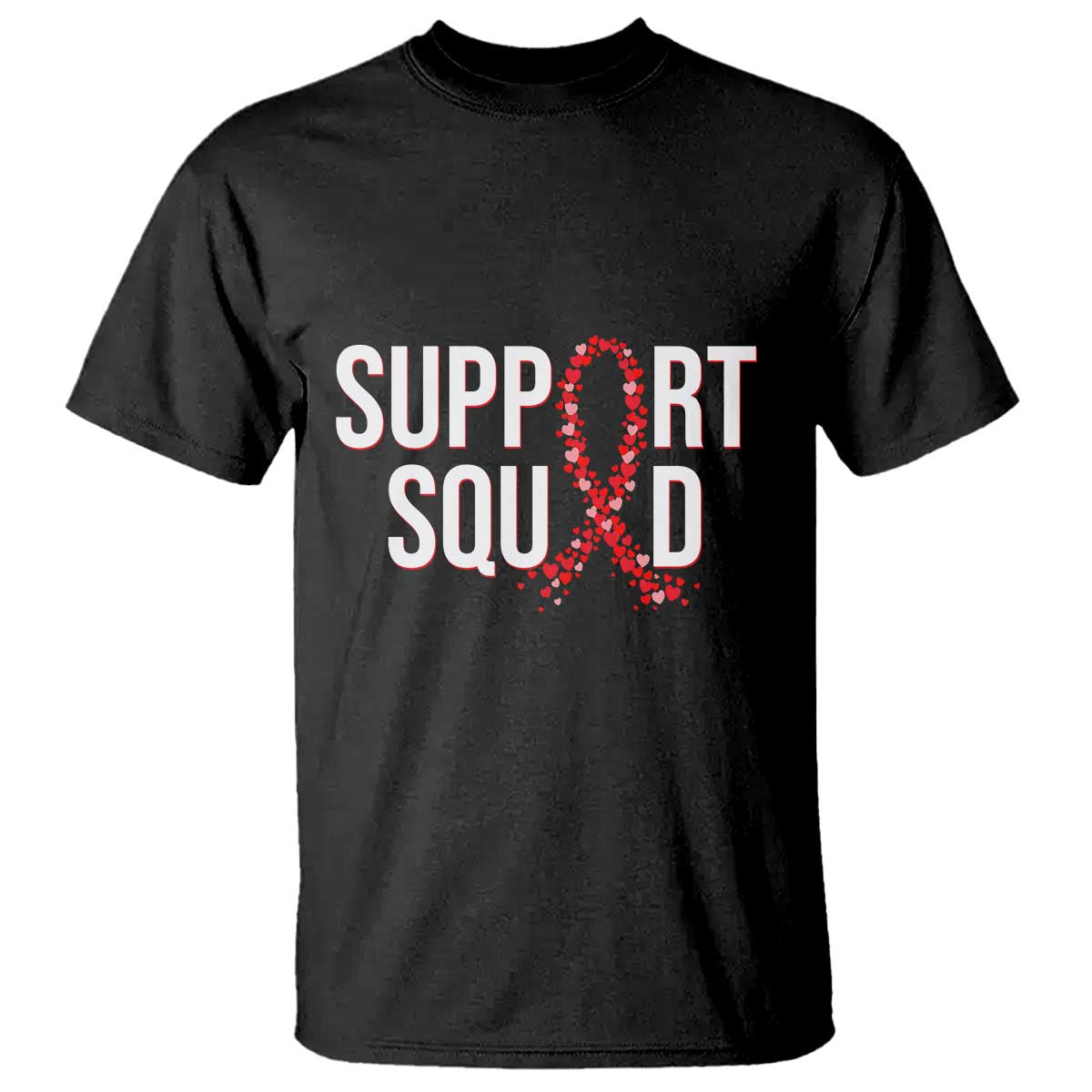 HIV AIDS Support Fighter T Shirt Support Squad Gift
