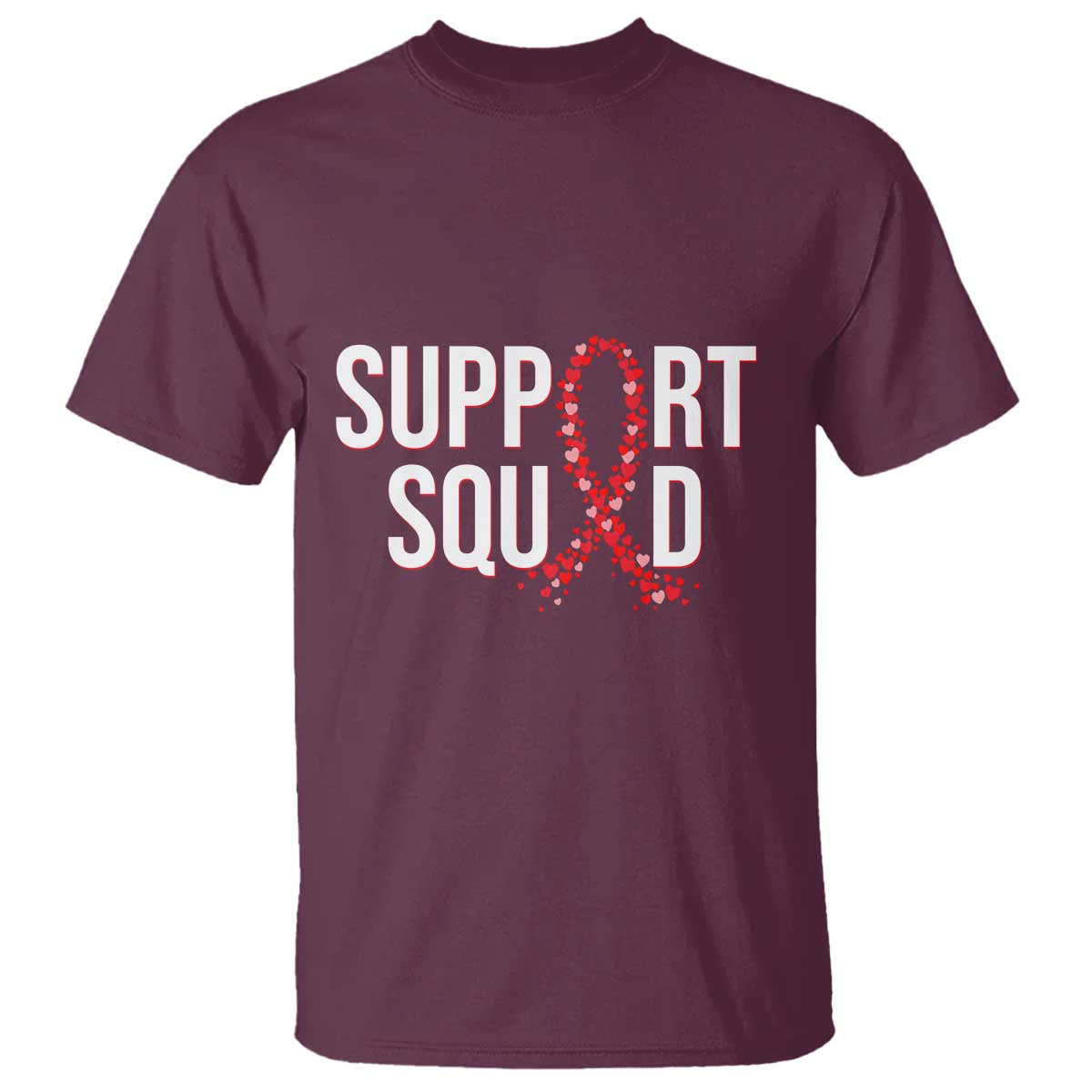 HIV AIDS Support Fighter T Shirt Support Squad Gift