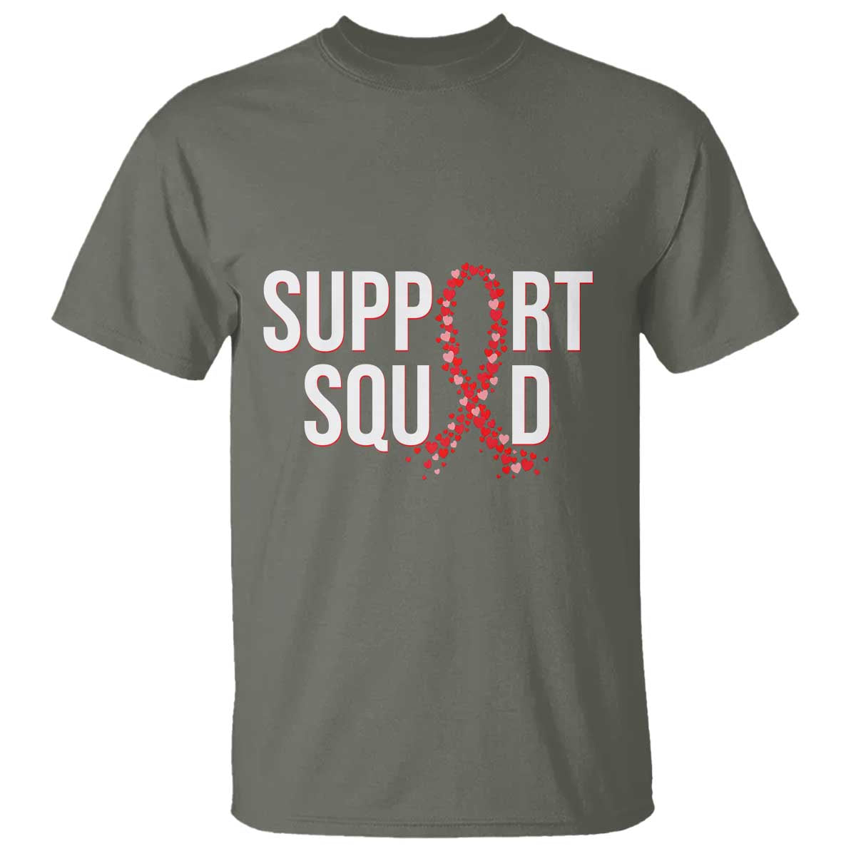 HIV AIDS Support Fighter T Shirt Support Squad Gift