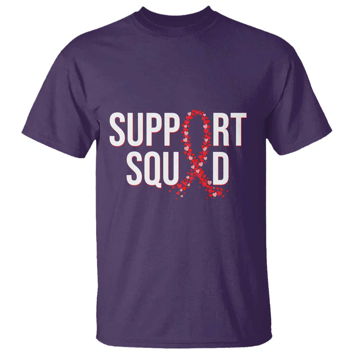 HIV AIDS Support Fighter T Shirt Support Squad Gift