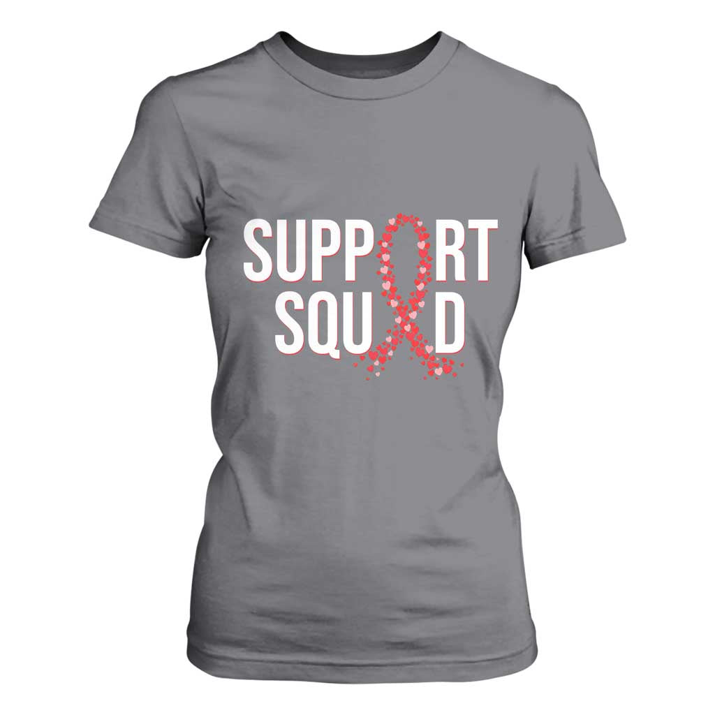 HIV AIDS Support Fighter T Shirt For Women Support Squad Gift
